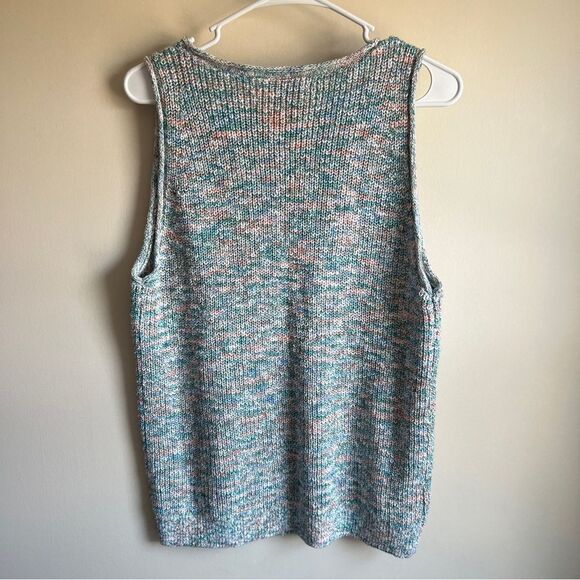 Loft Rainbow Spacedye Chunky Knit Sweater Vest NWT - Picture 5 of 6